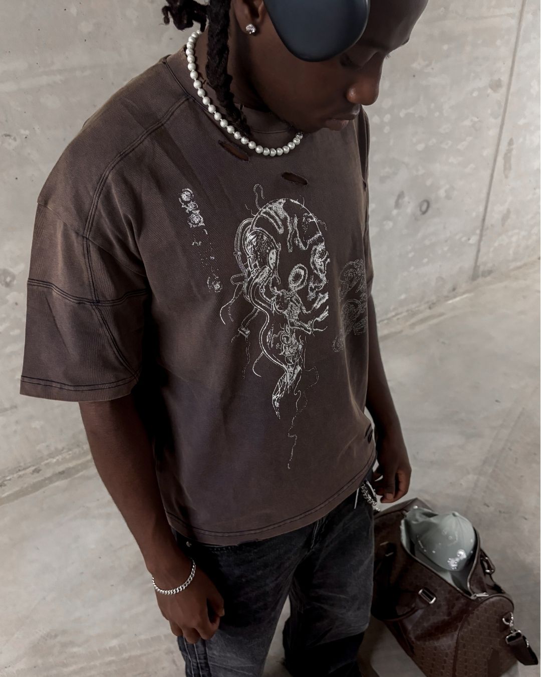 detail shot cyborg tee male